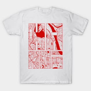 Hanoi, Vietnam City Map Typography - Oriental T-Shirt